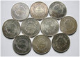 Francja, zestaw 10 x 50 franków 1974- 1977