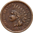 #AJ# USA, 1 cent 1864, Indianin, litera L