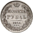 Rosja, Mikołaj I, rubel 1841 СПБ-НГ, Petersburg