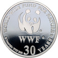 WWF, medal z 1986 roku, Szympanse, Srebro