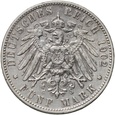 Niemcy, Wirtembergia, Wilhelm II, 5 marek 1902 F, Stuttgart
