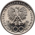 #AM# Polska, PRL, 100 zł 1976, Tadeusz Kościuszko, próba, nikiel