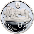 Słowacja, 10 euro 2009, stempel lustrzany