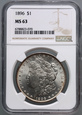 #AJ# USA, dolar 1896, Filadelfia, Morgan, NGC MS63