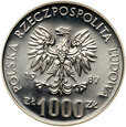Polska, PRL, 1000 złotych 1987, Zimowe Igrzyska Olimpijskie, Próba