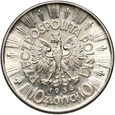 Polska, II RP, 10 złotych 1936, Józef Piłsudski