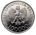 146. Polska, 100000 złotych 1990, Solidarność, Typ A
