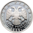 Rosja, 3 ruble 2009, Kałmucja 400 lat dobrowolnego wjazdu