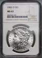 #AJ# USA, dolar 1902 O, Morgan, NGC MS63