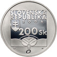 Słowacja, 200 koron 2006, stempel lustrzany