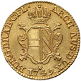 Niderlandy Austriackie Maria Teresa, podwójny Souverain d'or 1749 (*)