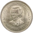 814. Filipiny, 1 peso 1963, Andres Bonifacio