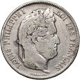 Francja, Ludwik Filip I, 5 franków 1833 D, Lyon