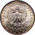 #B03# 03. Polska, III RP, 100000 złotych 1990, Solidarność, typ A