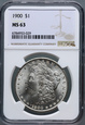 #AJ# USA, dolar 1900, Filadelfia,  Morgan, NGC MS63