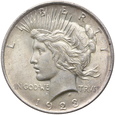 1263. USA, 1 dolar, 1923,  Peace