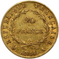 Francja, Napoleon, 20 franków AN 14 A, Paryż