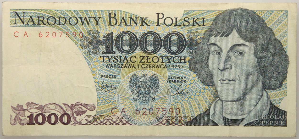 16. Polska, 1000 złotych 1979, seria CA