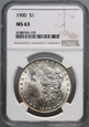 #AJ# USA, dolar 1900,Filadelfia, Morgan, NGC MS63