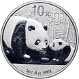 #AO# Chiny, 10 juanów 2011, Panda, uncja srebra