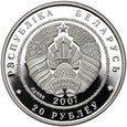 601. Białoruś, 20 rubli, 2007, Wilk #P