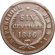 #AY# Haiti, 6 centymów 1846