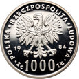 Polska ,PRL,1000 zł 1984, Ochrona Środowiska- Łabędź, próba