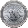 Australia, Elżbieta II, 1 dolar 2021, Kangur, uncja srebra