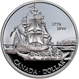 Kanada, Elżbieta II, 1 dolar 1999, Odkrycie Wysp Charlotty