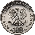 #AM# Polska, PRL, 100 zł 1981, Koń, próba, nikiel