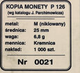 Polska, 1 złoty 1928 próba, KOPIA, Kremnica