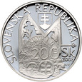 Słowacja, 200 koron 2008, stempel lustrzany