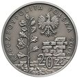 #M Polska, III RP, 20 zł 2009, 65. rocz. likwidacji Getta w Łodzi