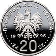 Polska, III RP, 20 złotych 1996, tysiąclecie miasta Gdańska