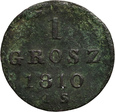 #AZ# Polska, Księstwo Warszawskie, 1 grosz 1810 IS