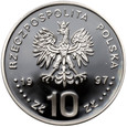 III RP, 10 złotych 1997, Stefan Batory, popiersie