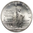 USA, dolar 1986 P, Wyspa Ellisa, Statua Wolności