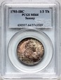 Niemcy, Saksonia, Fryderyk August III, 1/3 talara 1793 PCGS MS64