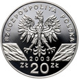 1709. Polska, III RP, 20 złotych 2003, Węgorz europejski