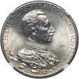 Niemcy, 3 marki 1913 A, 25 rocznica panowania Wilhelma II, NGC MS64