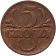 Polska, II RP, 5 groszy 1934