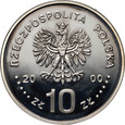 III RP, 10 złotych 2000, Jan II Kazimierz, półpostać