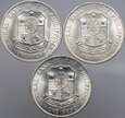 #AJ# Filipiny, 3 x 1 peso, 1963, 1964