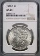 #AJ# USA, dolar 1902 O, Morgan, NGC MS63