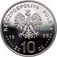 #AJ# Polska, III RP, 10 złotych 1998, August Emil Fieldorf, ''Nil'' 