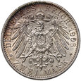 304. Niemcy, Badenia, Fryderyk I, 2 marki 1906