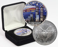 USA, 1 dolar 2005, Srebrny orzeł, 4 rocznica ataku na WTC, uncja Ag