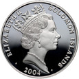 Wyspy Salomona, Elżbieta II, 10 dolarów 2004, Olimpiada Biegacze