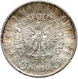 Polska, II RP, 5 złotych 1938, Józef Piłsudski