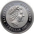 #AJ# NIUE, Elżbieta II, dolar 2007, Rok Szczura